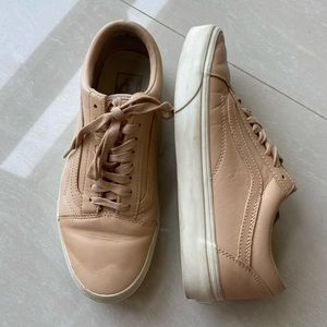 Vans ultracush tan leather old skool shoes